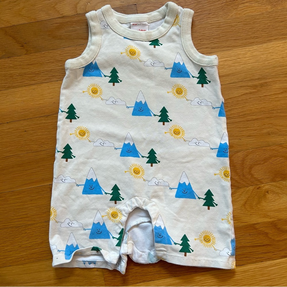🌞 Hanna Andersson Camping Romper | 6-12 Months
